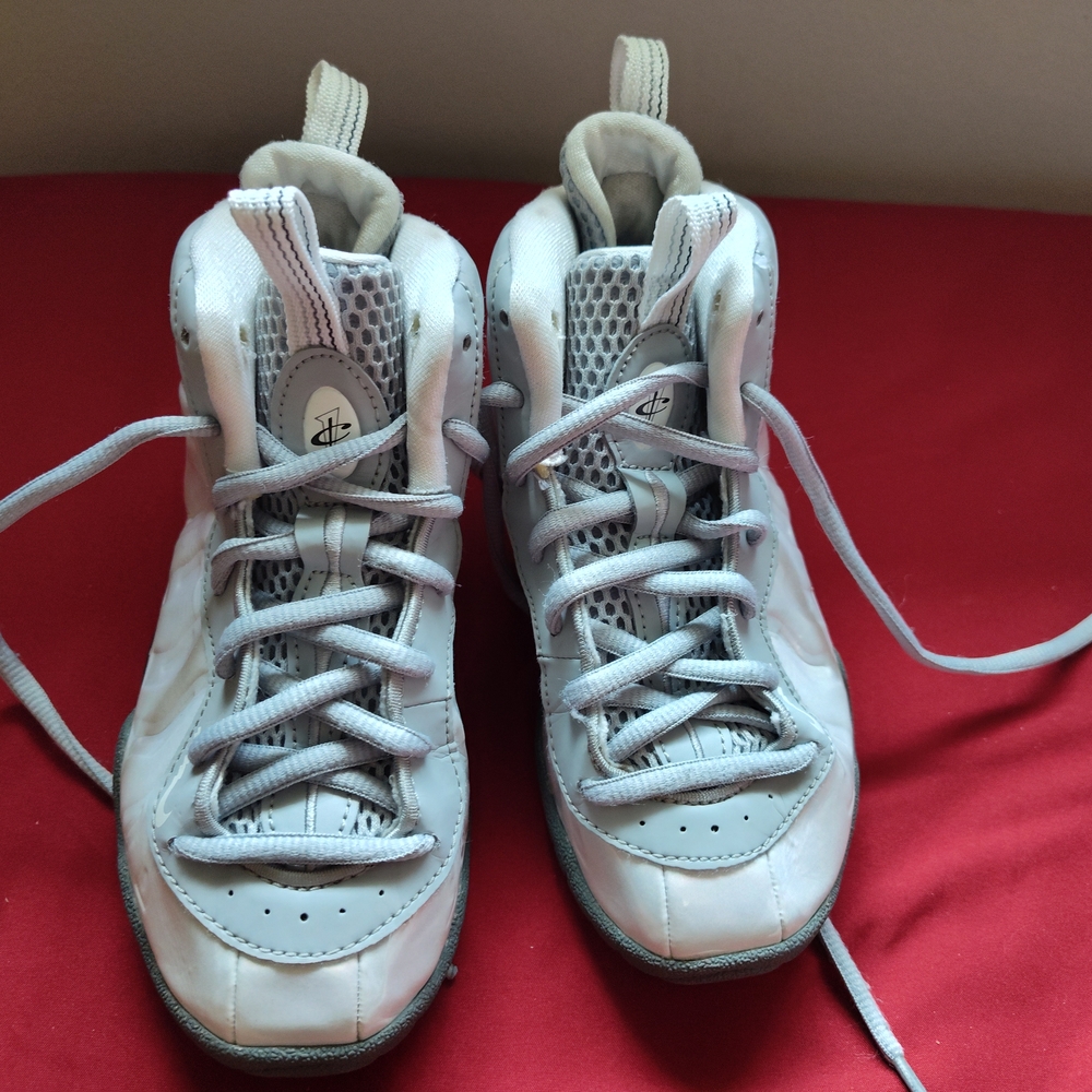 Kids White High-Top Sneakers